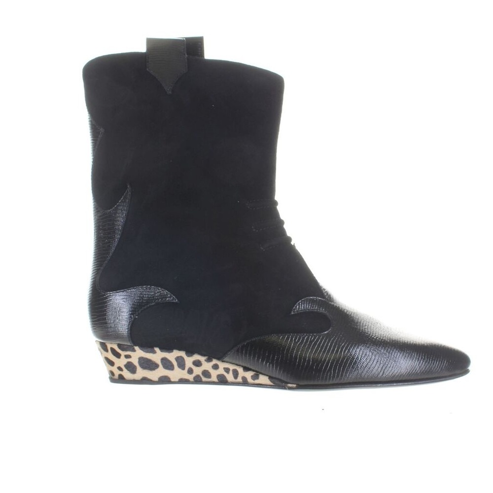 GIUSEPPE ZANOTTI HADLEY SUEDE LEATHER WESTERN WEDGE BOOTS NWT EUR 36.5 US 6.5